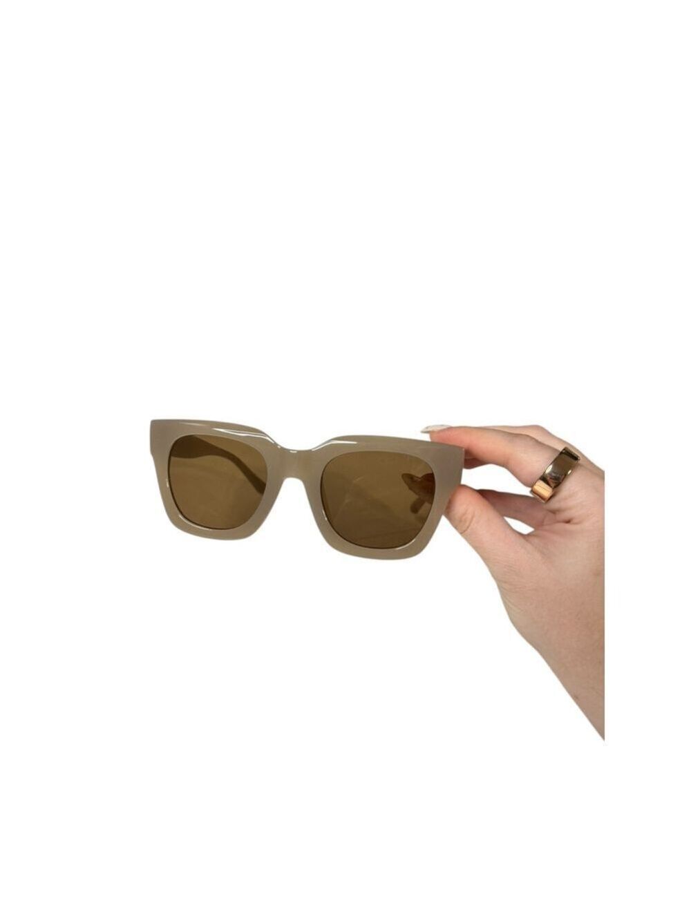 Women's Unbranded Beige One Size Sunglasses